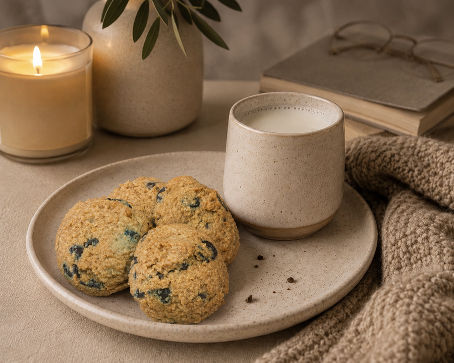 Mama Claudia cookies with milk