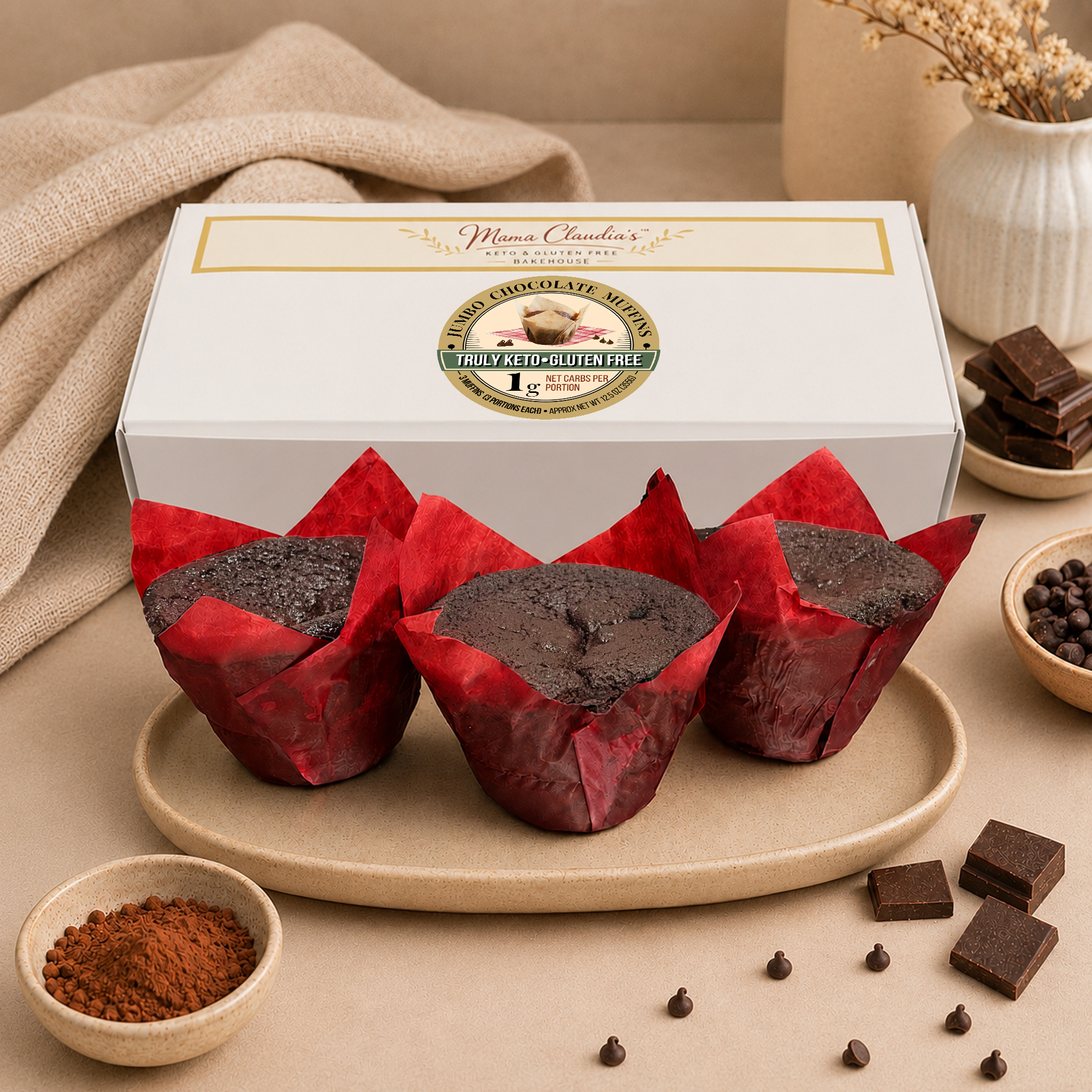Jumbo Chocolate Muffins