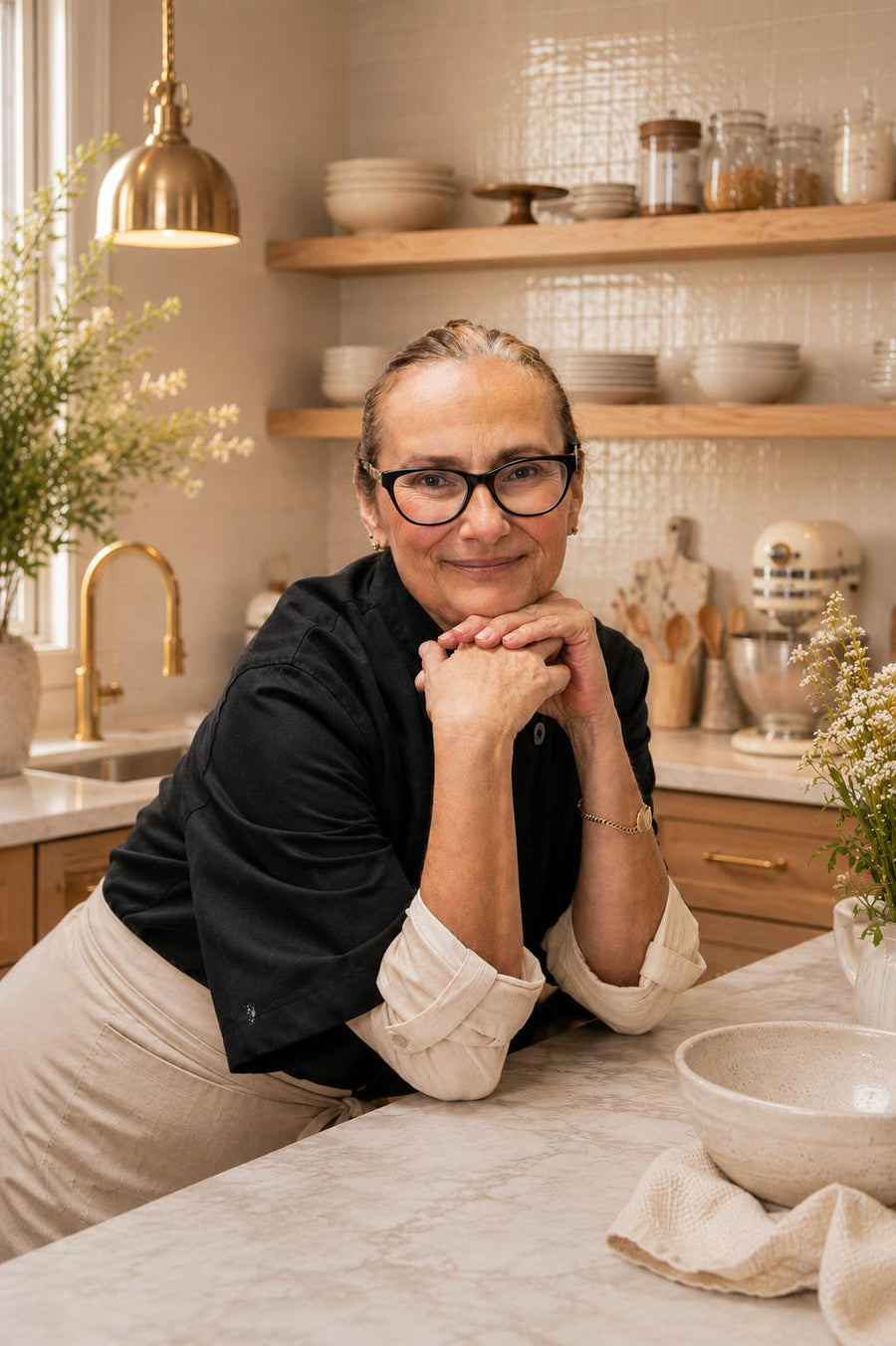 Claudia in the kitchen