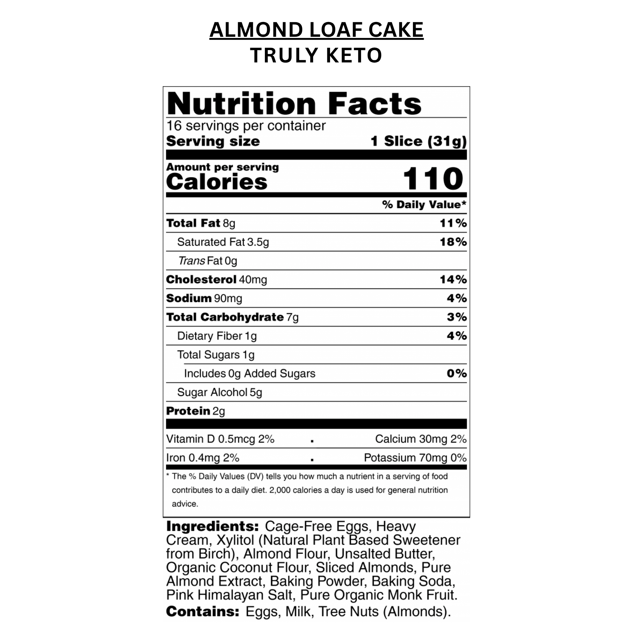 Almond Loaf Cake