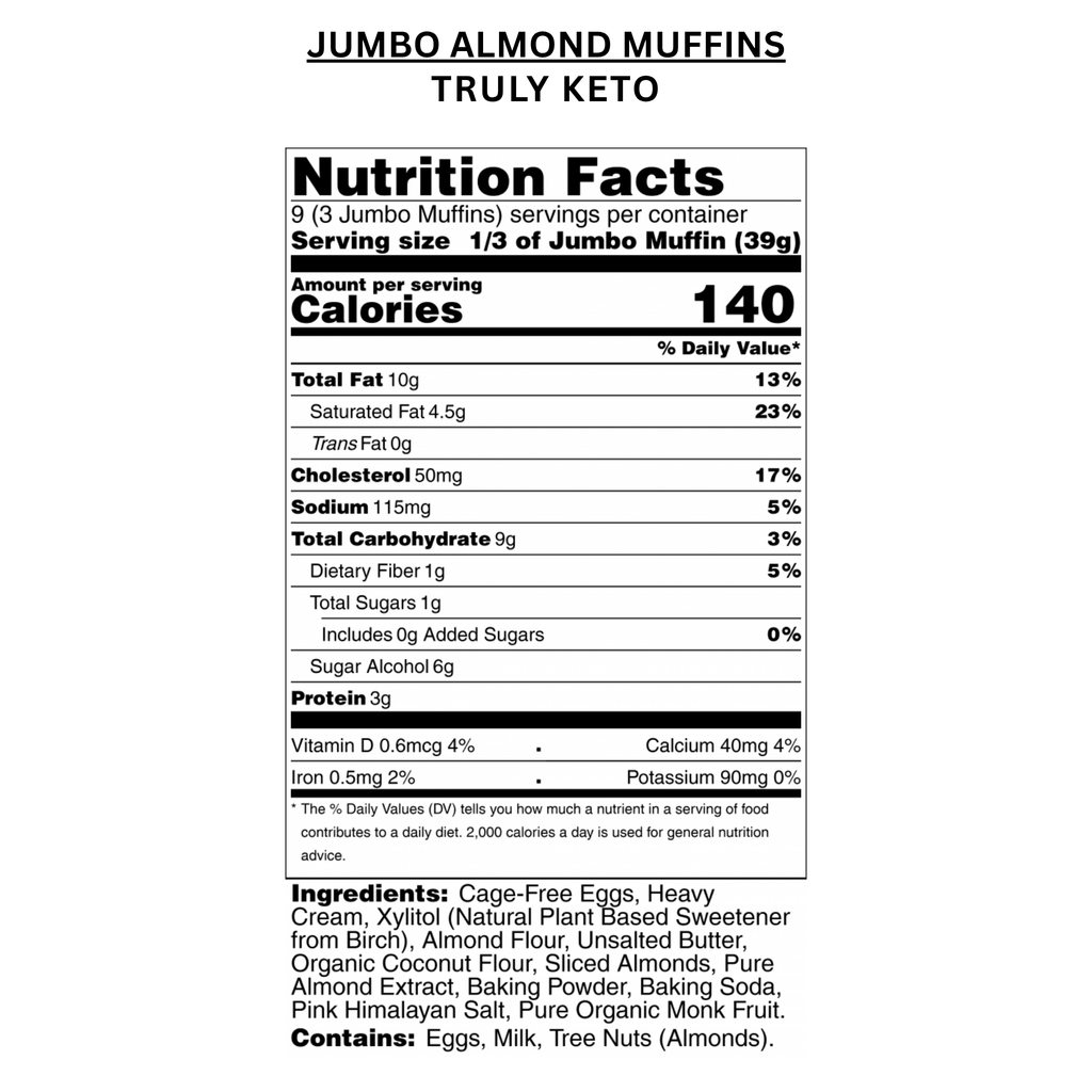 Jumbo Almond Muffins